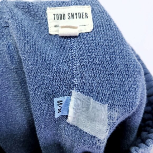 Todd Snyder Jogger Sweatpants Mens Medium Stretch Drawstring Blue Pockets - Picture 9 of 15